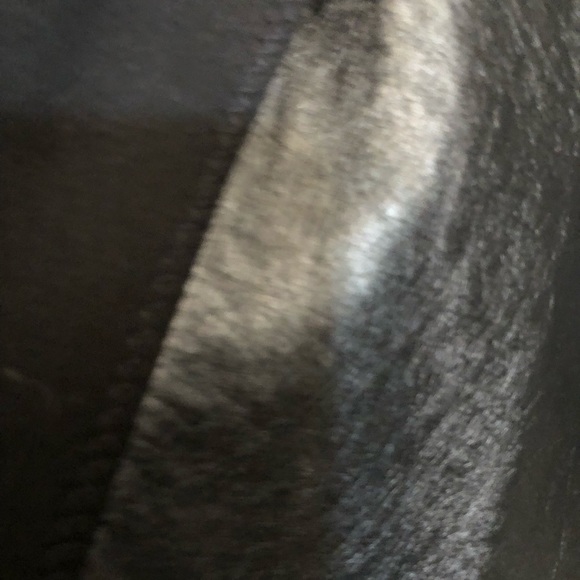 Mossimo Supply Co Size 12 black pieced faux leather mini lots of stretch - Picture 8 of 10